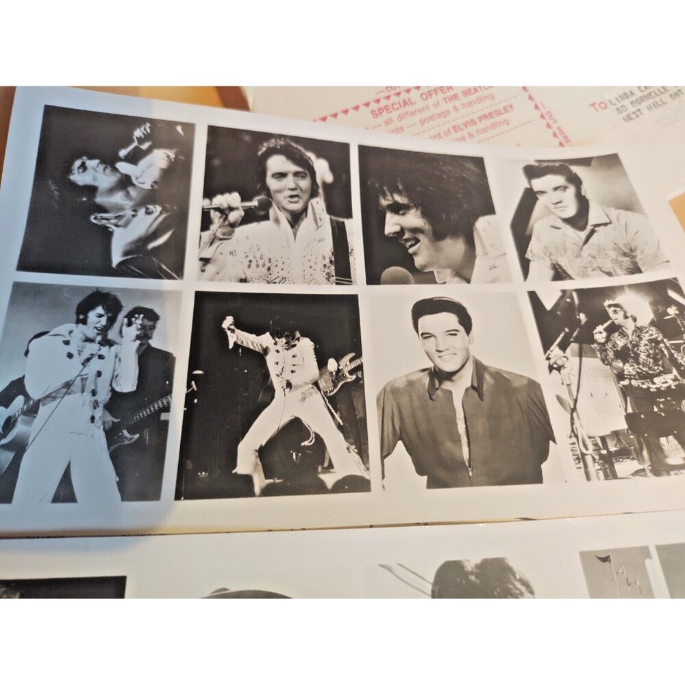 Elvis Presley Preview Poster Photos 16 Black & White Proof photos PLUS  1974